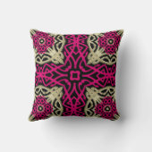 Celticaホットピンク&金ゴールドデコークッション枕 クッション (裏面)