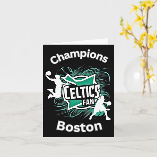 Celtics Basketball Tri-blend  カード (黄色い花)