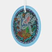 Céltique dragon ガラスオーナメント (正面左)