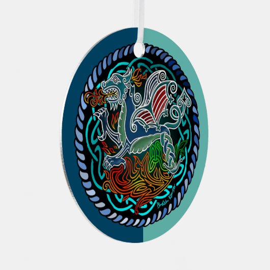 Céltique dragon メタルオーナメント (正面右)
