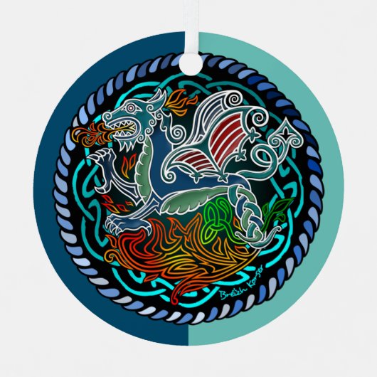 Céltique dragon メタルオーナメント (正面)