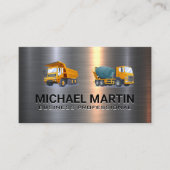 Cement and Dump Truck | Construction Vehicles 名刺 (正面)