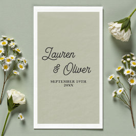 Cement Grey Script Minimalist Wedding