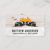 Cement Trucks | Wood Metal | Construction Builders 名刺 (正面)