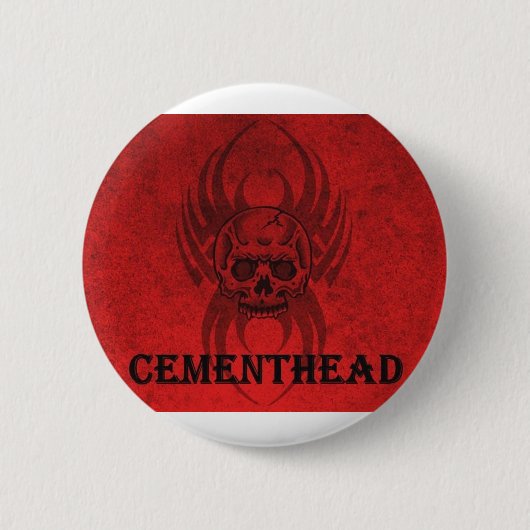 cementhead logo1 缶バッジ (正面)