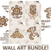 Cemi Taino Puerto Rico Wall Artダウンロードポスター ポスター