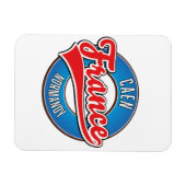 Cen Normandyフランスのレトロロゴ マグネット (横)