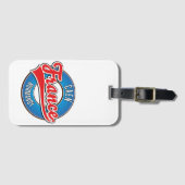 Cen Normandyフランスのレトロロゴ ラゲッジタグ (正面横)