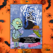 Cena de Halloween Fiesta zombie 招待状
