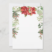 Cena De Navidad Christmas Greenery Spanish Dinner 招待状 (裏面)