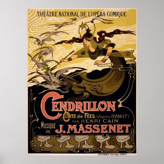 Cendrillon, conte de fées -  Opera Poster ポスター (正面)