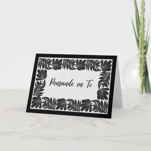 Cenefa Floral Pensando en Ti – カード (正面)