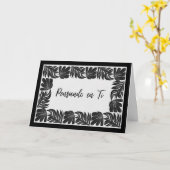 Cenefa Floral Pensando en Ti – Tarjeta カード (黄色い花)