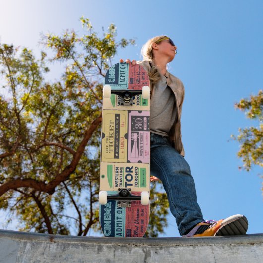 Cenimaチケット50s 60s 70sクラシックヴィンテージ スケートボード (室外1)