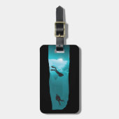 Cenoteのスキューバダイバー ラゲッジタグ (正面縦)