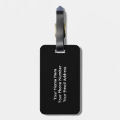 Cenoteのスキューバダイバー ラゲッジタグ (裏面縦)