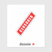 Censored, funny design シール (シート)