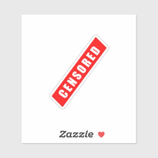 Censored, funny design シール (シート)