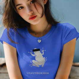 Censored Silver Frog Unauthorized Custom Text Tシャツ