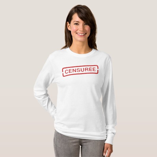 CENSURÉE/ Ajoutez des mots si vous le souhaitez. Tシャツ (正面フル)