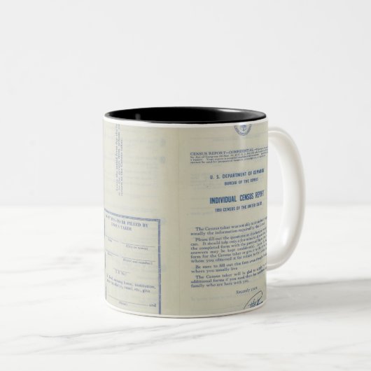 Census Record Mug ツートーンマグカップ (正面右)