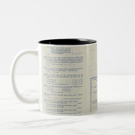 Census Record Mug ツートーンマグカップ (左)