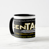 CenTAcruzersのロゴのコーヒー・マグBL マグカップ (正面左)