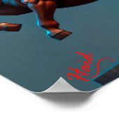 Centaur with colors - Gen AI ポスター (角)