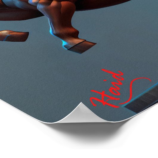 Centaur with colors - Gen AI ポスター (角)