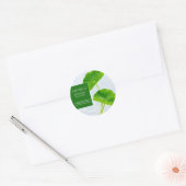 Centella Asiatica Facial Mask Label ラウンドシール (封筒)