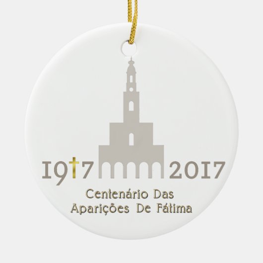 Centenário das Aparicoeses de Fatimaa -ポルトガル セラミックオーナメント (正面)