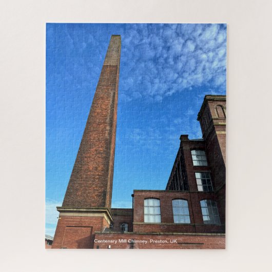 Centenary Mill Chimney, Preston, England, UK ジグソーパズル (縦)