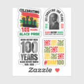 Centennial 100 Years Black History Month シール (シート)