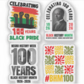 Centennial 100 Years Black History Month シール (正面)