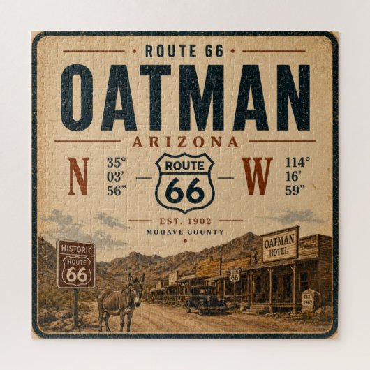 Centennial American Highway Nostalgic Game ジグソーパズル (縦)