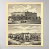 Centennial Hotel, Tecumseh, and Neb, Nebraska ポスター (正面)
