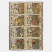 Centennial Mother Road Botanical Stamp スローブランケット (正面縦)