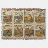 Centennial Mother Road Botanical Stamp スローブランケット (正面)
