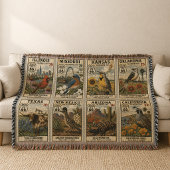 Centennial Mother Road Botanical Stamp スローブランケット