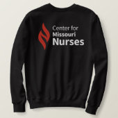 Center for Missouri Nurses Black Sweatshirt スウェットシャツ (デザイン裏面)