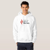 Center for Missouri Nurses White Hoodie パーカ (正面フル)