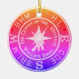 Center of the Universe in Wallace Idaho V2 セラミックオーナメント