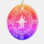 Center of the Universe in Wallace Idaho V2 セラミックオーナメント (左)