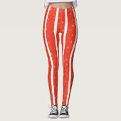 Center Ring: Red and White Star-Striped Leggings レギンス (正面)