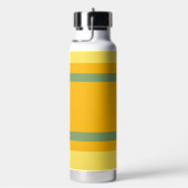 Center Stripes Horizontal Orange Yellow Green ウォーターボトル (右面)