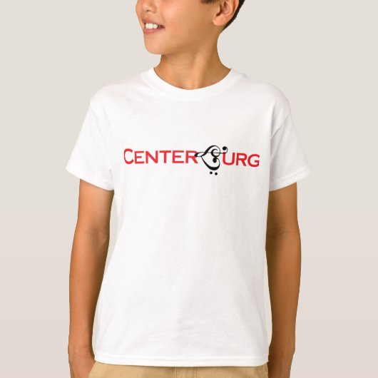 Centerburgミュージッククレフ、 音符記号 tシャツ (正面)