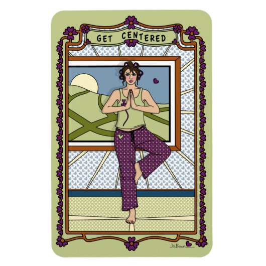 Centered_A_4x6冷蔵庫磁石を取得 マグネット (縦)