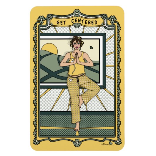 Centered_C_4x6冷蔵庫磁石を取得 マグネット (縦)