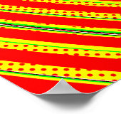 Centered Rainbow Spirals ポスター (角)