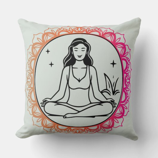 Centered Serenity クッション (正面)